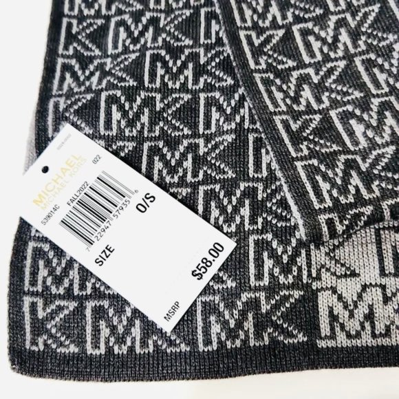 MICHAEL KORS Women's 2 Tone Gray Scarf NWT - Picture 5 of 6